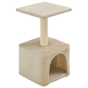 vidaXL kradsetr&aelig; til katte med sisal-kradsestolper 55 cm beige