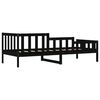 vidaXL daybed 90x190 cm massivt fyrretr&aelig; sort