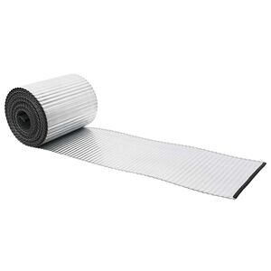 vidaxl Pl&aelig;nekant 5 m x 10 cm Galvaniseret st&aring;l S&oslash;lv