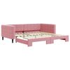 vidaXL daybed med udtr&aelig;k 100x200 cm velour lyser&oslash;d