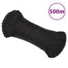 vidaXL arbejdsreb 8 mm 500 m polypropylen sort