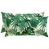 vidaXL Pudebetr&aelig;k 2 pcs HEERLEN Bladm&oslash;nster 40 x 80 cm Polyester