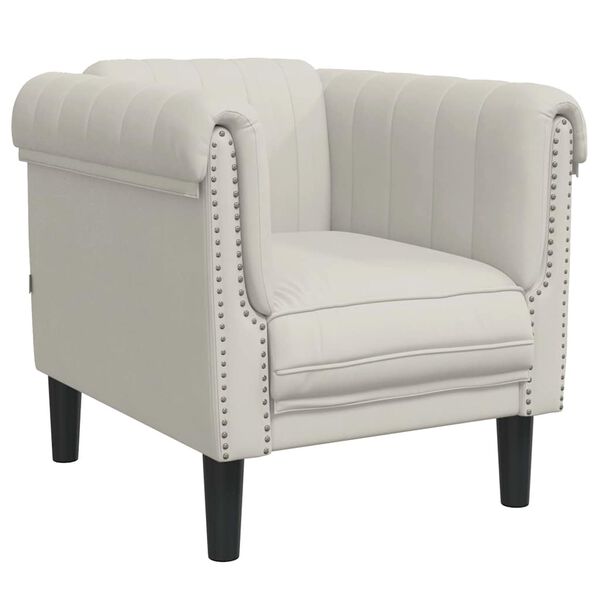 vidaXL sofas&aelig;t 3 dele velour cremefarvet