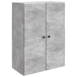 vidaXL V&aelig;gmonteret skab Betongr&aring; 66 x 34,5 x 90 cm Konstrueret tr&aelig;