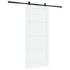 vidaXL Skyded&oslash;r ORKDAL 93 x 211 cm Konstrueret tr&aelig; Hvid og sort
