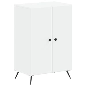 vidaXL Sko skab BREDA 59,5 x 39,5 x 90 cm Konstrueret tr&aelig; Hvid
