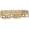 vidaXL Udend&oslash;rs sofagruppe 8 stk. Hvid og Beige Polyester