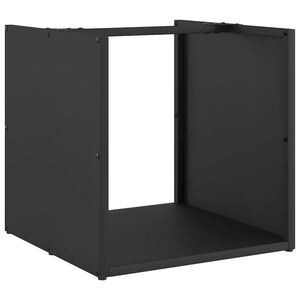 vidaXL br&aelig;ndestativ 40x40x40 cm koldvalset st&aring;l sort