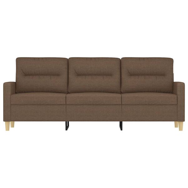 vidaXL 3-personers sofa 180 cm stof brun