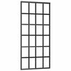 vidaXL skyded&oslash;r 90x205 cm sikkerhedsglas og aluminium sort