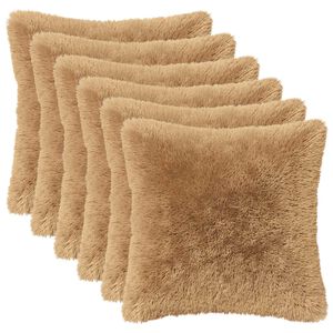 vidaXL Pude med pude HEERLEN 2 stk. Gr&aring;brun PV Fleece