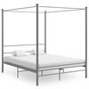 vidaXL sengestel til himmelseng 160x200 cm metal gr&aring;