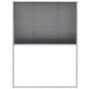 vidaXL plisseret insektnet til vinduer aluminium 60 x 80 cm