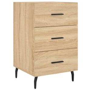 vidaXL sengebord 40x40x66 cm konstrueret tr&aelig; sonoma-eg
