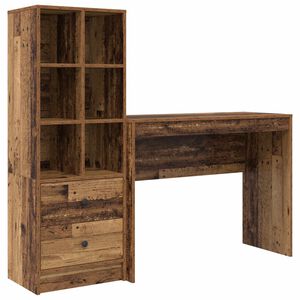 vidaXL Bord Gammelt tr&aelig; 145,5 x 40 x 127 cm 2 stk.