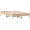 vidaXL sengeramme uden madras 150x200 cm massivt fyrretr&aelig;