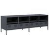 vidaXL tv-bord 135x39x43,5 cm koldvalset st&aring;l antracitgr&aring;