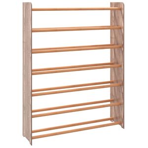 vidaXL skoreol 90x24x117 cm konstrueret tr&aelig; brun