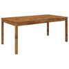 vidaXL Havemiddagstabel Naturfarvet 180 x 88,5 x 75 cm