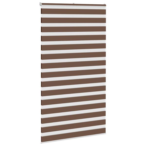 vidaXL zebragardin brun 130x230 cm stofbredde 125,9 cm polyester