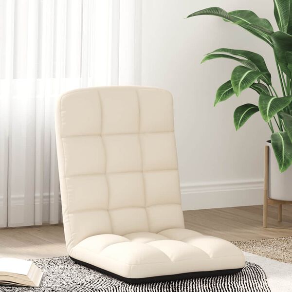 vidaXL foldbar gulvstol i h&oslash;r 71x51x62 cm