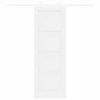 vidaXL Skyded&oslash;r ORKDAL Hvid 73,5 x 211 cm Massiv fyrretr&aelig;