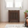 vidaXL Radiatorcover Brun eg 78 x 19 x 81,5 cm Konstrueret tr&aelig;