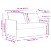 vidaXL Sofa 2 pcs Gr&aring;brun 196 x 82 x 85 cm Stof