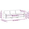 vidaXL 3-personers sofa 180 cm fløjl brun