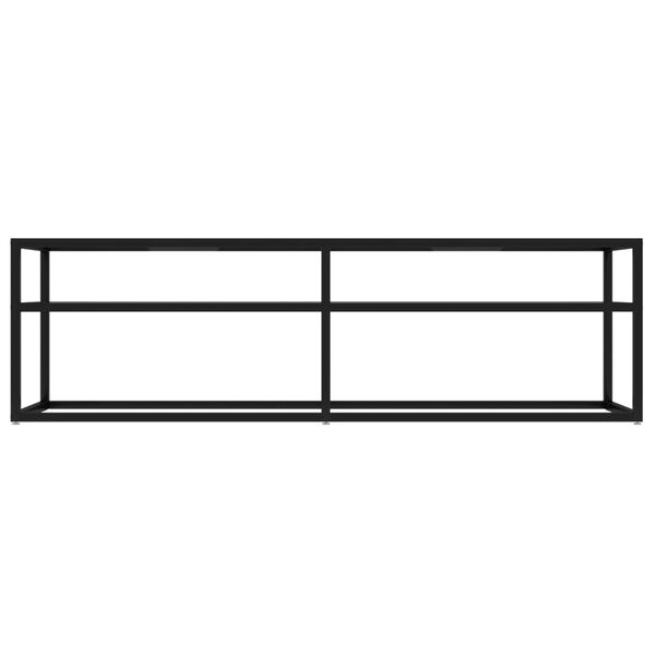 vidaXL tv-bord 140x40x40,5 cm hærdet glas transparent