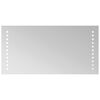 vidaXL LED badev&aelig;relsesspejl Transparent 40 x 20 cm h&aelig;rdet glas