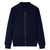 Sweatshirt til b&oslash;rn str. 104 med lynl&aring;s marinebl&aring;