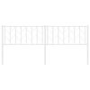 vidaXL udskiftningsgavl 193 cm metal hvid