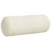 vidaXL Bolsterpuder 2 pcs Creme Ø 15 x 40 cm Velourstof