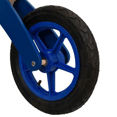 vidaXL løbecykel med luftdæk blå