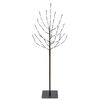 vidaXL LED juletr&aelig; Sort 120 cm St&aring;l 100 LED'er