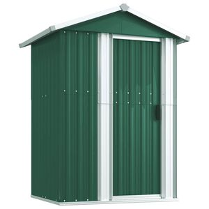 vidaXL haveskur 126x97,5x177 cm galvaniseret st&aring;l gr&oslash;n