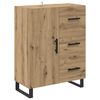 vidaXL Highboard med skuffe 2 pcs Artisan Egetr&aelig; Konstrueret tr&aelig;