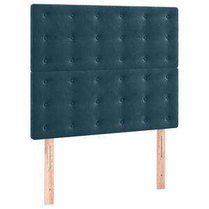 vidaXL sengegavl m&oslash;rkebl&aring; 80x5x118/128 cm fl&oslash;jl
