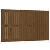vidaXL sengegavl 147x3x90 cm massivt fyrretr&aelig; gyldenbrun