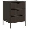 vidaXL opbevaringsskab til haven 55x59x80 cm polyrattan brun