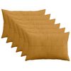 vidaXL Pudebetr&aelig;k 6 pcs ALMELO Gul 50 x 80 cm cordfl&oslash;jl