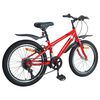vidaXL B&oslash;rnecykel 24 tommer 6-Speed til 8-12 &aring;r R&oslash;d