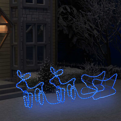 vidaXL rensdyr og kane udendørs juledekoration 576 LED'er
