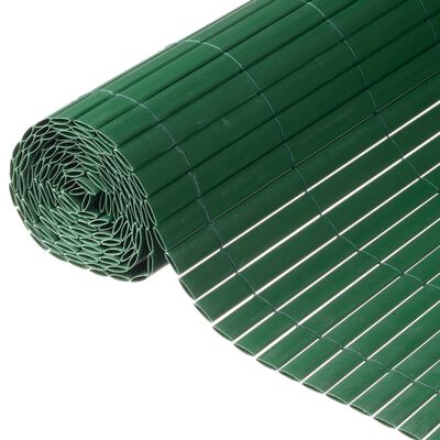 Nature haveskærm dobbeltsidet 1,5 x 3 m PVC grøn