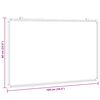 vidaXL magnetisk whiteboard 100x60x1,7 cm aluminium