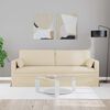 vidaXL Sofa 180cm Creme Metal