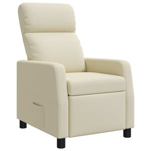 vidaXL Recliner Cremefarvet Kunstl&aelig;der