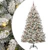 vidaXL Kunstigt juletr&aelig; 270 cm 300 LED'er Varm hvid PVC og St&aring;l