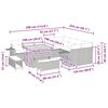 vidaXL Havesofa S&aelig;t 12 pcs Beige polyrattan